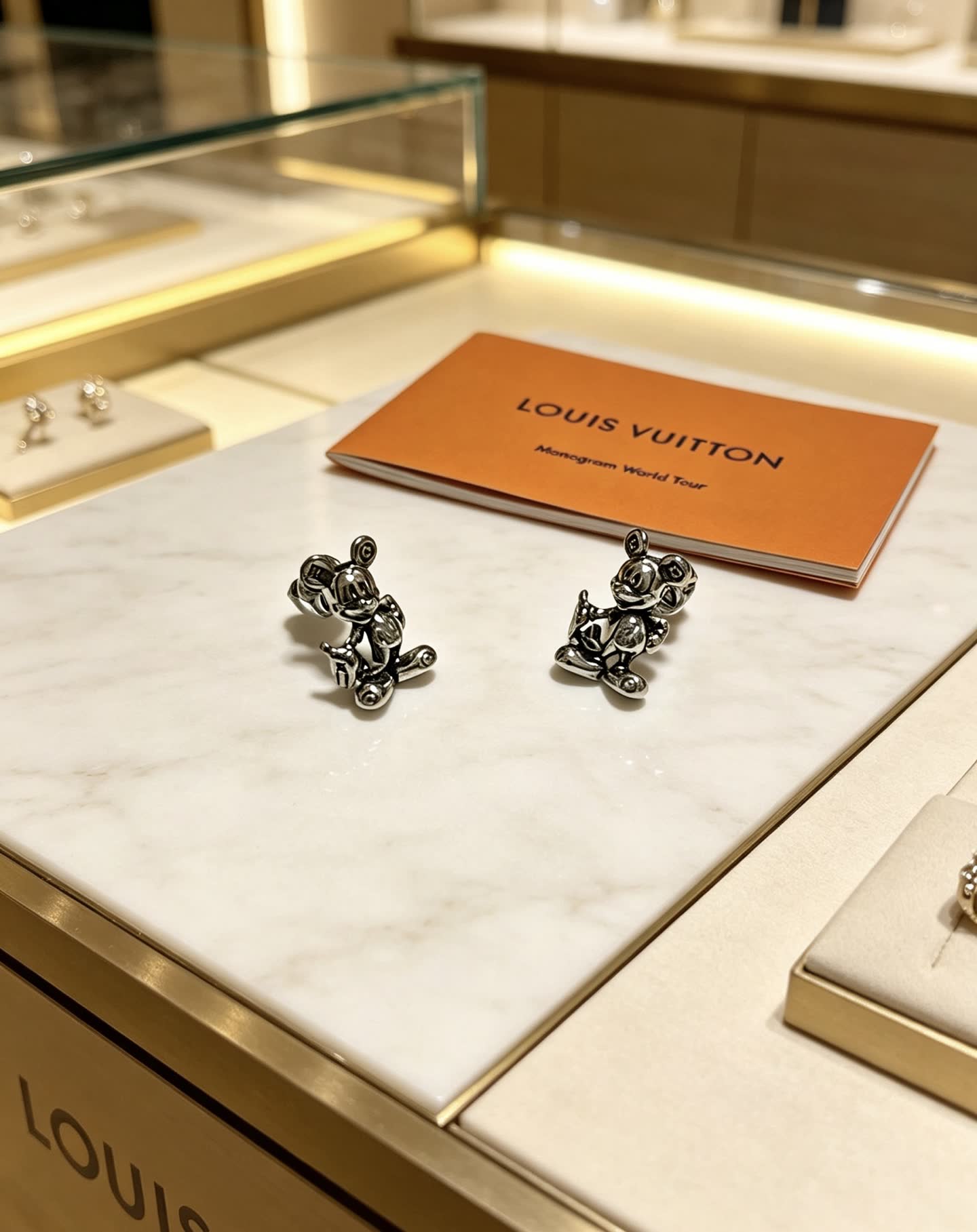 Louis Vuitton Mickey Mouse Earrings